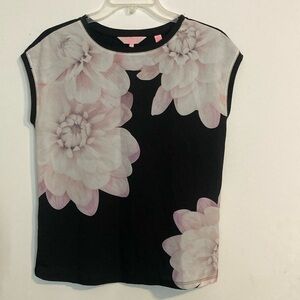 Ted Baker Pink Boxy Cap Sleeve Blouse